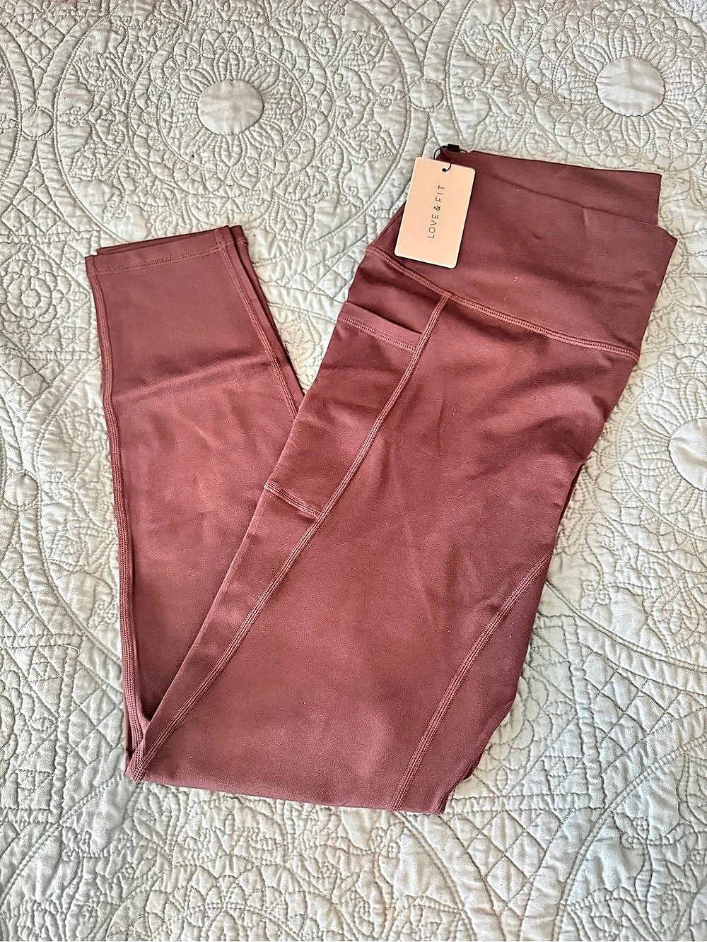 Love & Fit SoftLuxe Stay Put Leggings mulberry brown 3XL